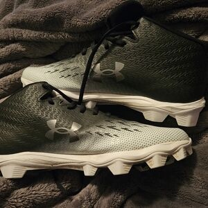 Under Armour Black and White Cleats